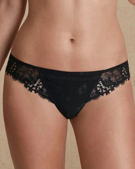 Simone Perele Wish Tanga in Black thong