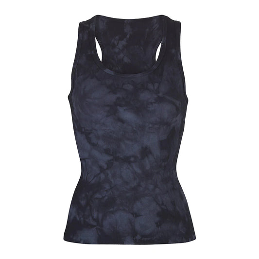 Hipster Tank Navy in Tie Dye