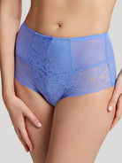 Panache Lingerie Imogen High Waist Brief in Cornflower Blue