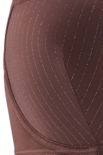 Dame de Paris Balcony Bra in Chestnut