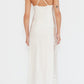 Darling Lace Panel Gown in Ivory