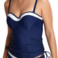 Anya Cruise Tankini in Navy
