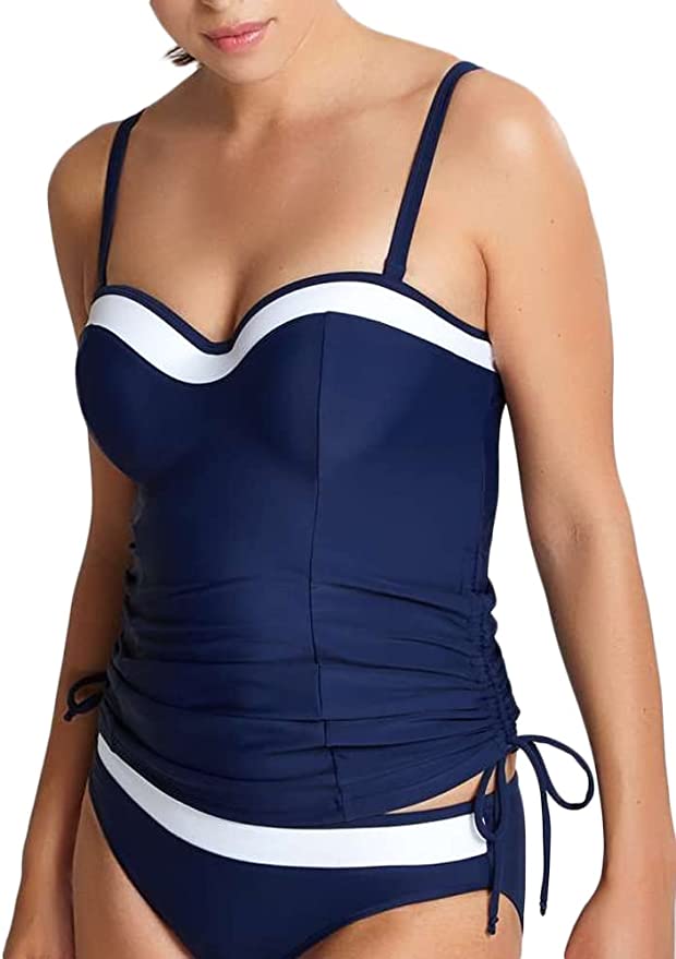 Anya Cruise Tankini in Navy