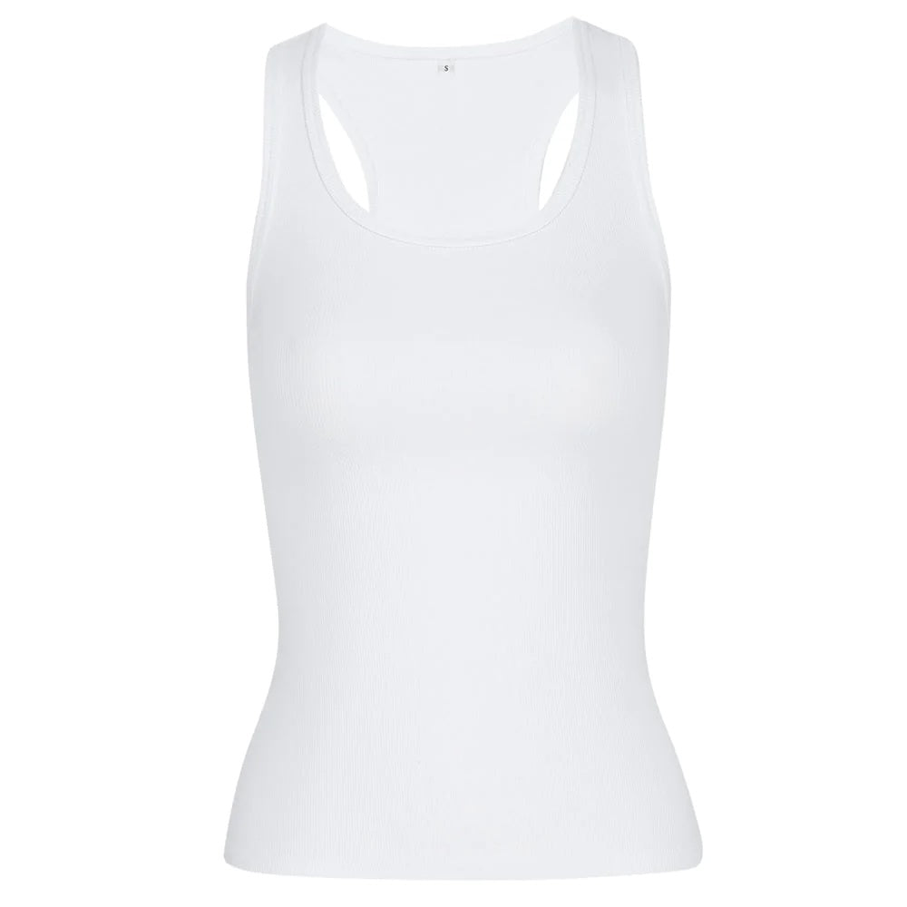 Hipster Tank in Optic White