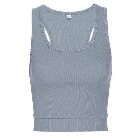 Sporty Crop Top Light Blue