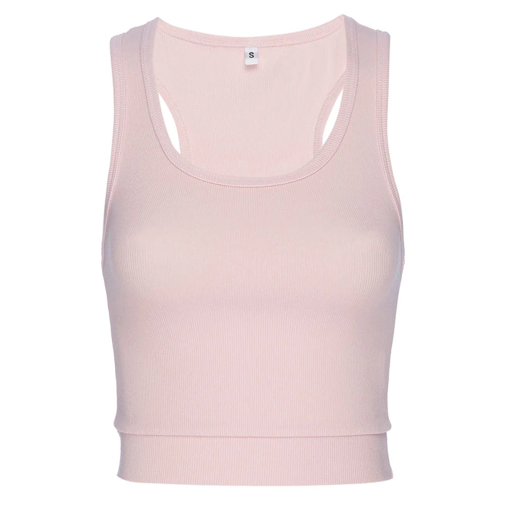 Sporty Crop Top Pink