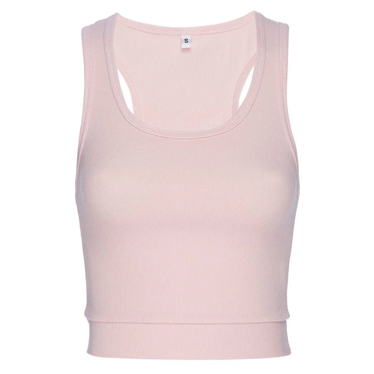 Sporty Crop Top in Pink