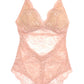 All Lace Classic Bodysuit in Cherry Blossom