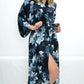 Classic Silk Kimono in Heavenly Blue Floral