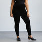 Perfect Control Velvet Leggings in Black