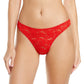Lace High Leg Thong in Cherry Tomato