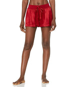 PJ Harlow Mikel Satin Lounge Short in red