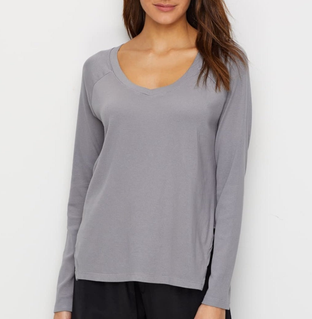 Frankie Rib Knit Sweatshirt