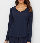 PJ Harlow Frankie Rib Knit Sweatshirt in blush-1 lounge top